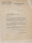 Letter, James O. Eastman to Louis F. Gregory, March 11, 1955 by James O. Eastman