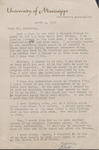 Letter, Ray Majure to James Franklin Buchanan, April 4, 1958 by Ray Majure