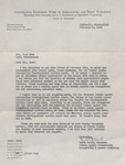 Letter, Cecil Black to Fred Hand, February 19, 1962 by Cecil Black