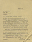 Letter, James Franklin Buchanan to Travis Tadlock, March 23, 1965 by James Franklin Buchanan