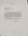 Letter, James Franklin Buchanan to Aurthur Nestor, Jr., August 17, 1985 by James Franklin Buchanan