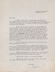 Letter, Rober Morris Ray to James Franklin Buchanan, February 10, 1961