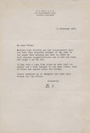 Letter, E. V. Polk to James Franklin Buchanan, February 13,1961