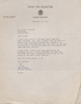 Letter, William Winter to James Franklin Buchana, February 13, 1961 by William Winter