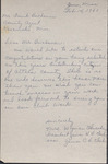 Letter, Mrs. Wyman Thrasher to James Franklin Buchanan, February 14, 1961