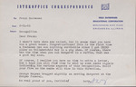 Letter, Carlisle to James Franklin Buchanan, February 14, 1961