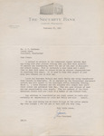 Letter, James M. Smith to James Franklin Buchanan, February 27, 1961 by James "Jim" M. Smith