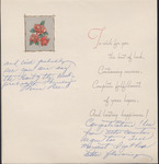 Greeting Card, Minna Deen to James Franklin Buchanan, February 1961