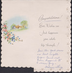 Greeting Card, Wilma Long to James Franklin Buchanan, February 1961 by Wilma Long