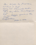 Letter, Fordyce and Feitz to James Franklin Buchanan, February 1961