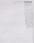 Newspaper Clipping, Attala County Agent To Take Post September 1, Commercial Appeal, August 24, 1953