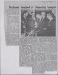 Newspaper Clipping, Buchanan Honored at Citizenship Banquet, Star-Herald, February 16, 1961
