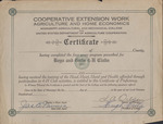 Boys and Girls 4-H Club Certificate, undated