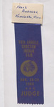 16th Annual Choctaw Indian Fair Judge Ribbon, August 1965