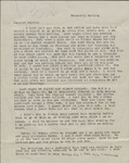 Letter, Jewel Jennings to Her Husband, Kelvie Jennings, 1942