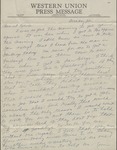 Letter, Jewel Jennings to Her Husband, Kelvie Jennings, September 14, 1942