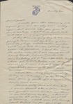 Letter, Kelvie Jennings to His Wife, Jewel Jennings, August 3, 1942