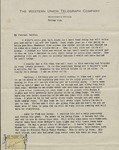 Letter, Jewel Jennings to Her Husband, Kelvie Jennings, July 31, 1942