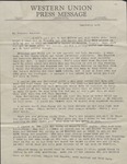 Letter, Jewel Jennings to Her Husband, Kelvie Jennings, August 26, 1942