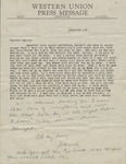 Letter, Jewel Jennings to Her Husband, Kelvie Jennings, September 24, 1942