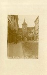 Clocktower Gate and Street in Liestal, Switzerland