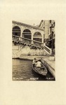 Gondola In Front of Rialto Bridge, Venice, Italy