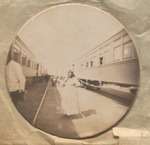 Woman at Trains