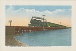 Louisville and Nashville Railroad Train, Crossing Back Bay Bridge, Over One Mile Long