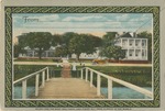 A Pier Leading from the Gulf Water to the Street, the Back of the Souvenir Folder