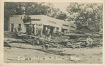 Debris Piled at a Shell Station in Biloxi, Mississippi