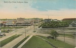 Bird's Eye View of Buildings, Streets, Railroad Tracks, and Trees, Gulfport, Mississippi