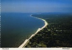Aerial View of the Mississippi Gulf Coastline, Waveland, Mississippi