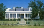 Front View of The Pirate House, A White Two Story House, Waveland, Mississippi
