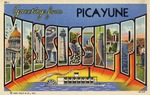 Greetings from Picayune Mississippi, Advertisement Postcard