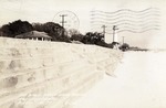 Sea-wall at White Sand Beach and Lighthouse