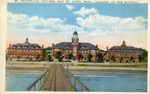 St. Stanislaus College, Bay St. Louis, Mississippi, View of Three Buildings From the Pier