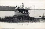 Men Fishing From Boat, Bay St. Louis, Mississippi