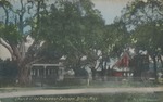 Church of the Redeemer Episcopal, Biloxi, Mississippi, Partially Obscured by Trees