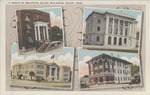 A Group of Beautiful Biloxi Buildings, Biloxi, Mississippi Postcard with Note