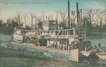 Scene on the Yazoo River of the Choctaw Steamboat Greenwood, Mississippi