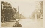 Man in a Flooded Street