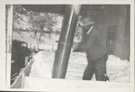 Man Operating Cotton Unloading Pipe at King and Anderson Plantation, Clarksdale, Mississippi