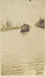 A Railroad Engine submerged in the Flood of 1922, Mississippi Delta