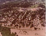 Aerial View of Flooding Around Colonial Club and Golf Course, Flooded Homes and Baptist Church South of Old Canton Road, Jackson, Mississippi