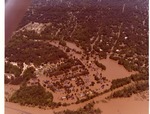 Aerial View of Flooding Around Covenant Presbyterian Church and Part of Eastover, Jackson, Mississippi