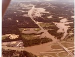 Aerial View of Flooding at Lakeland and I-55 North, Jackson, Mississippi
