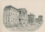 County Courthouse, Post Office and Bank, 1907