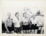 Six People in Casual Beach Clothes