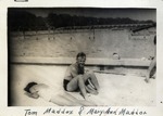 Tom and Mary Ann Maddox on the Beach--Back of the Photograph