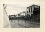 Parade of Troops In the Rain Down Howard Avenue in Biloxi, Mississippi